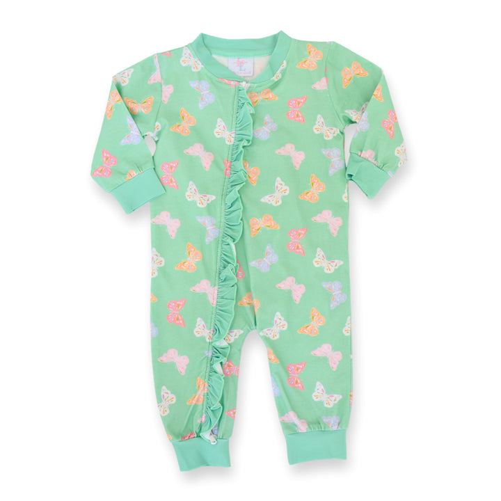Butterfly Kisses Ruffle Footie