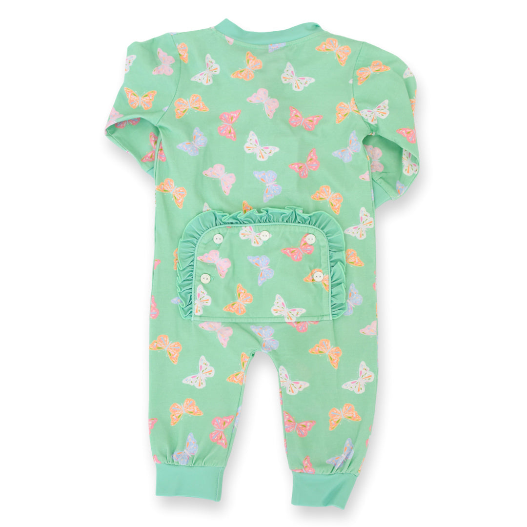Butterfly Kisses Ruffle Footie