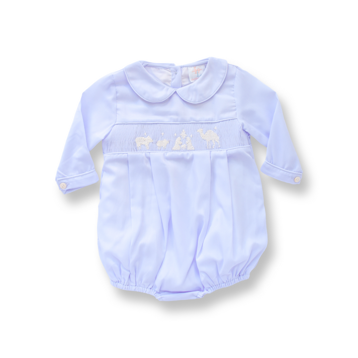 Nativity Smocked Boys Bubble