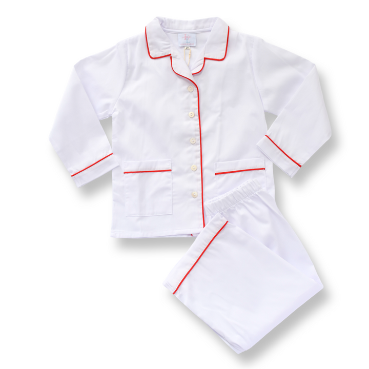 Boys Classic White Christmas Two Piece Set