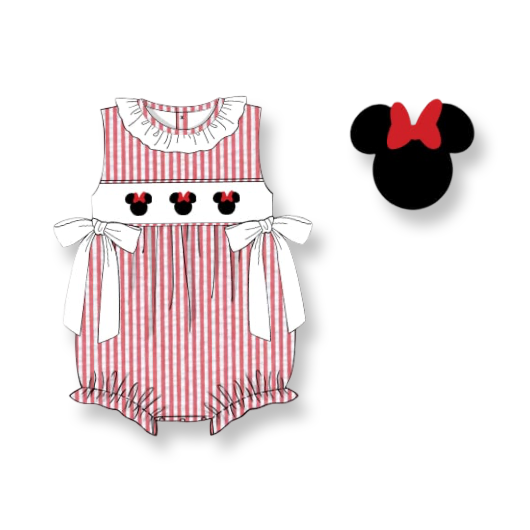 Red Stripe Mouse Ears Dress