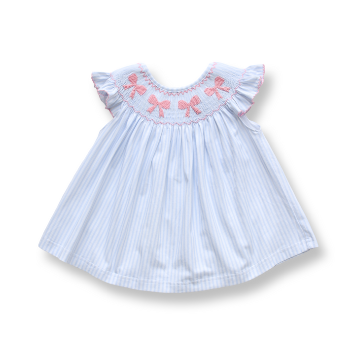 Eleanor Bella Bow Smocked Dress