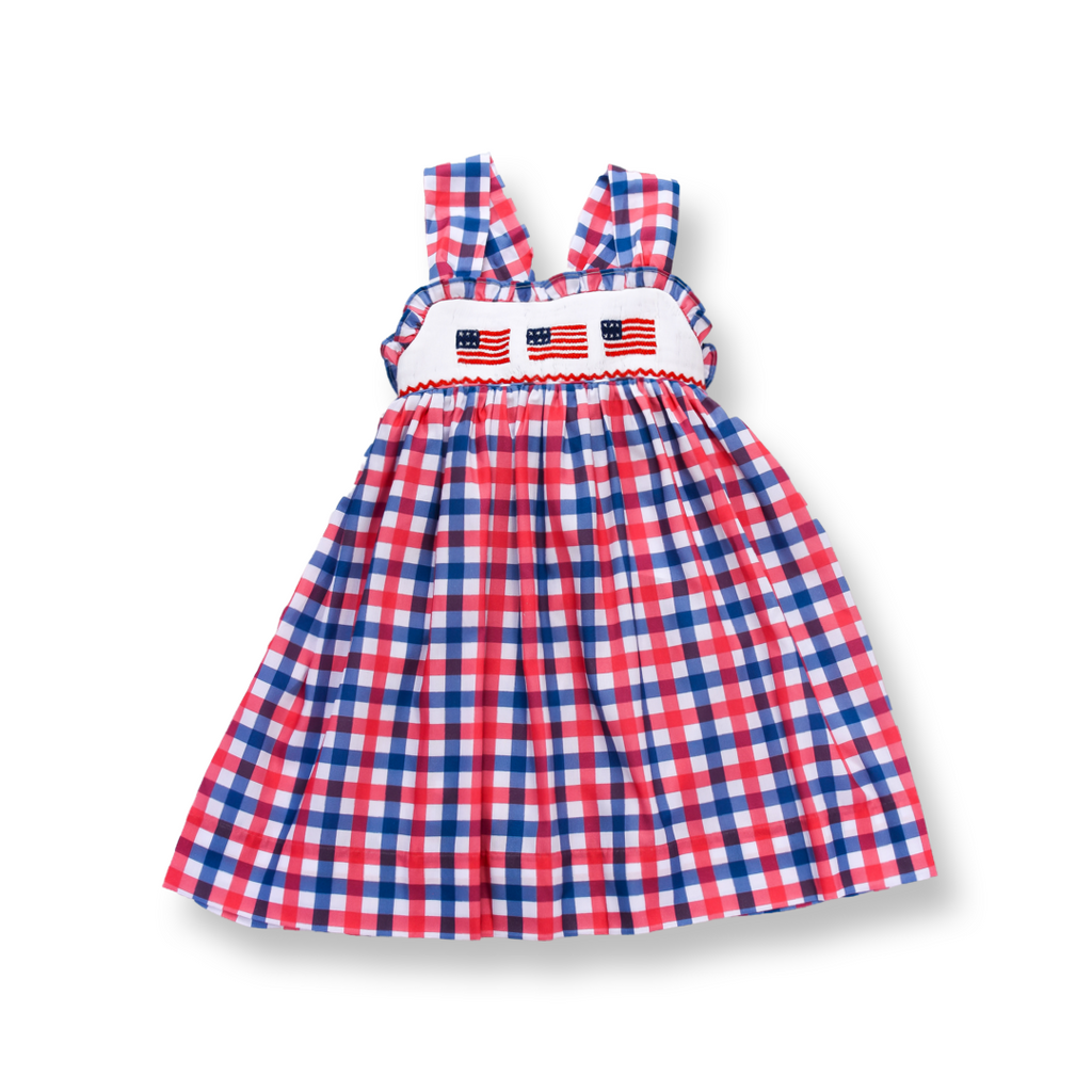 fitted lace wedding dress Betsy Americana Mixed Print Dress – Bonnie Jean