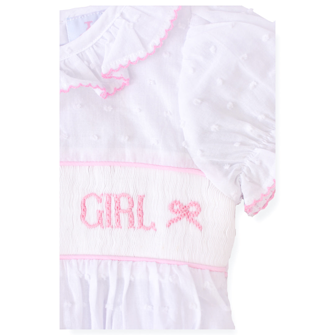 PRE-ORDER Birthday Girl Smocked Bow Bubble