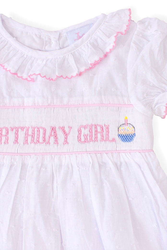 Birthday Girl Smocked Dress