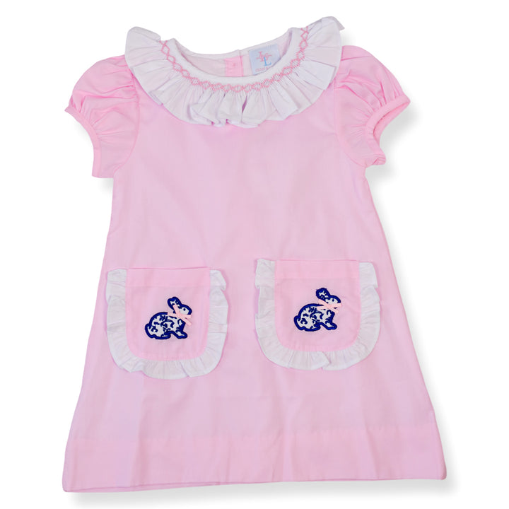 Paisley Chinoiserie Bunny Smocked Dress