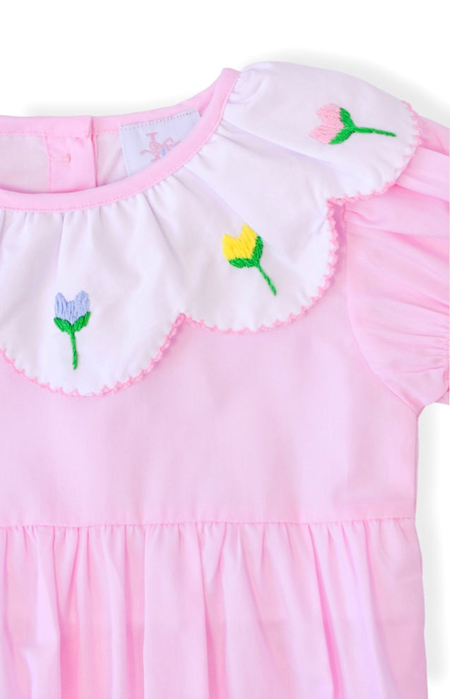 PRE-ORDER Spring Tulip Smocked Bubble