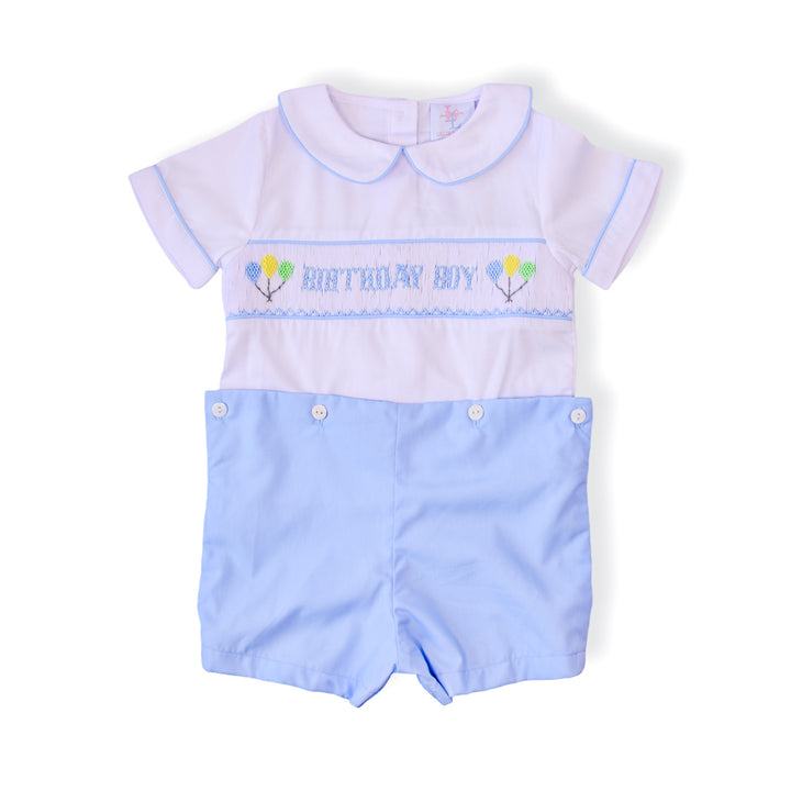 Birthday Boy Smocked Short Set