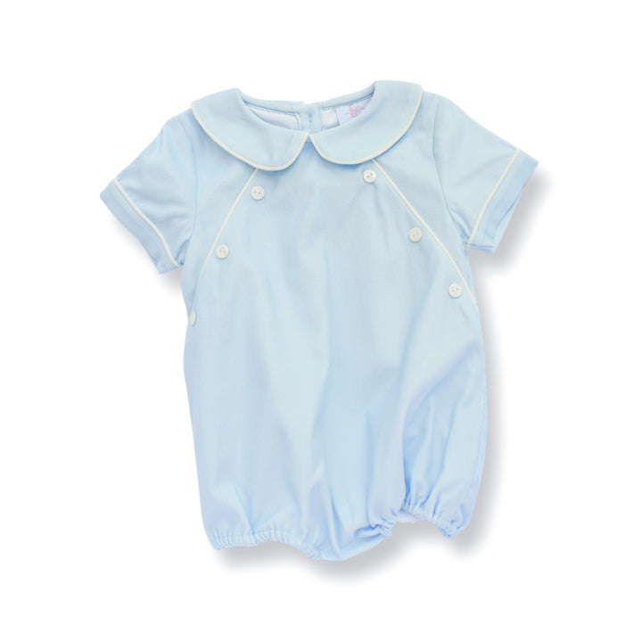 Frosted Corduroy Smocked Boy Bubble