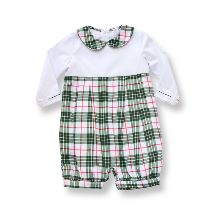 PRE-ORDER Boys Green and Red Tartan Shortall