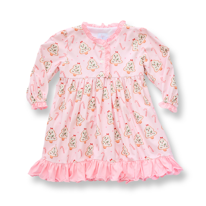 Pink Christmas Cookie Nightgown