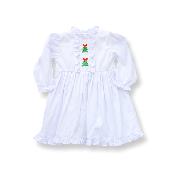 Christmas Tree Nightgown with Red Bows