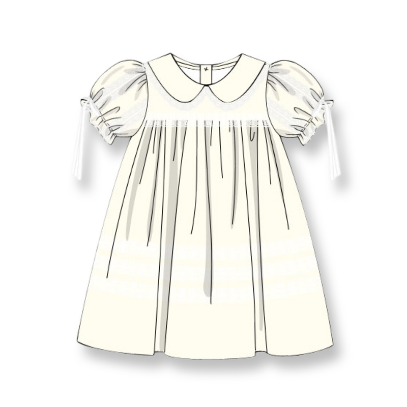 Elodie Heirloom Dress in Yellow