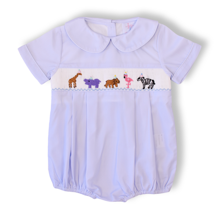 Smocked Safari Party Boy Bubble