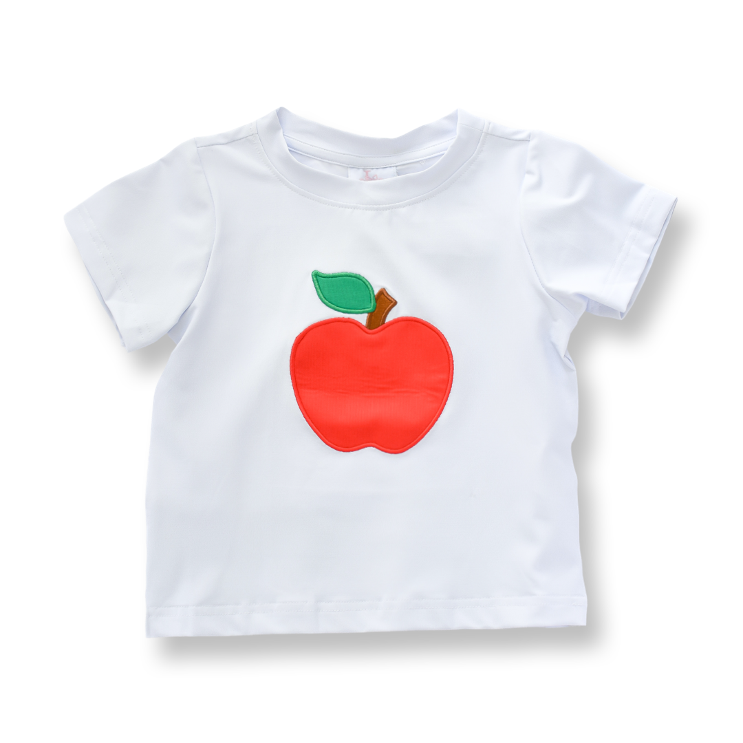 Boys Apple Appliqué T-Shirt