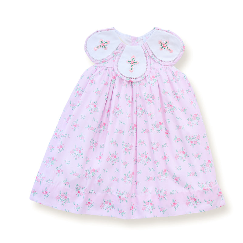 Floral Cross Smocked Dress