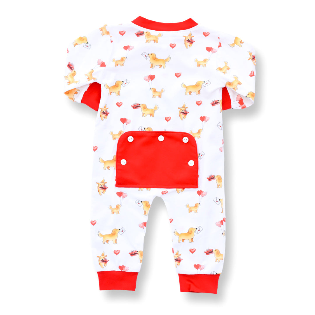 Boys Puppy Kisses Footie