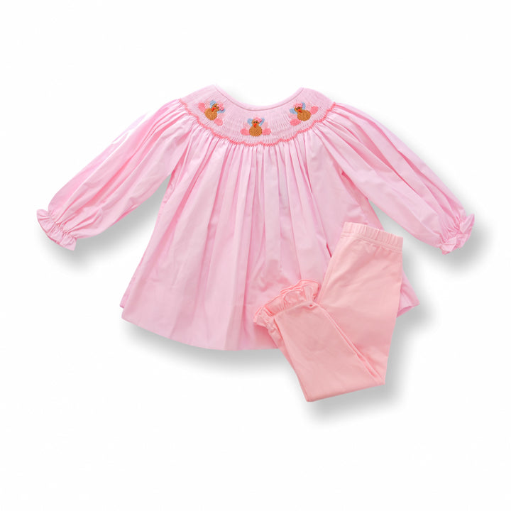 Sydney Pink Turkey Shirt and Legging Set