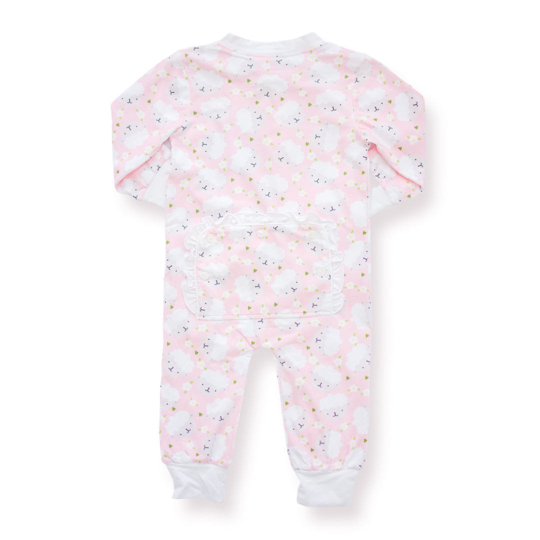 Counting Sheep Ruffle Footie