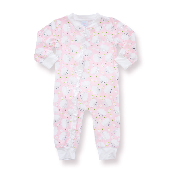 Counting Sheep Ruffle Footie