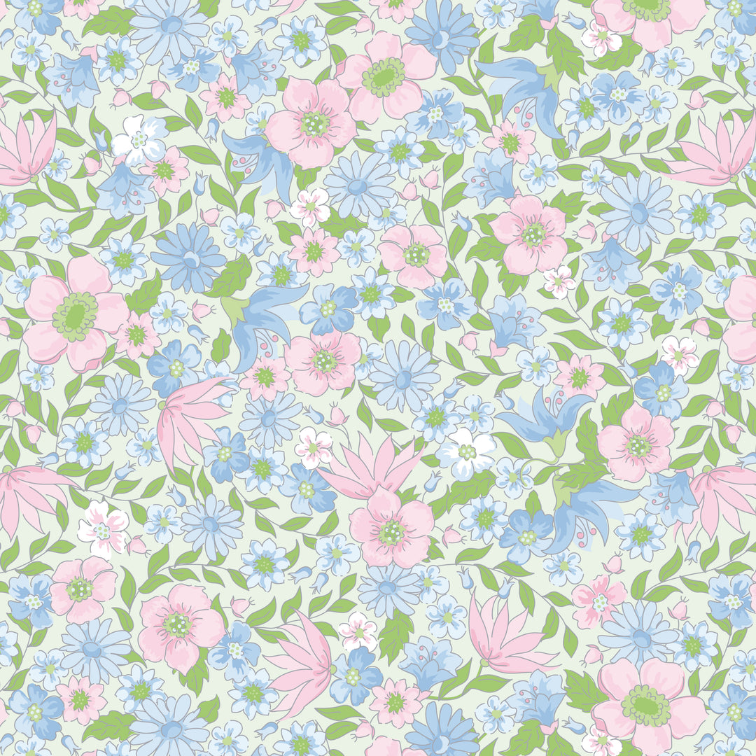 Pastel Floral Pumpkin Smocked Dress