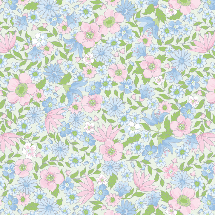 Pastel Floral Pumpkin Smocked Dress
