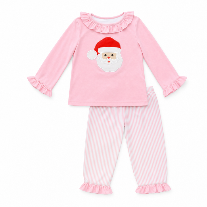 Pink Santa Christmas Two Piece Set