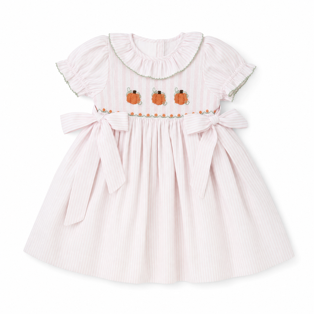 Pumpkin Vine Dress in Pink