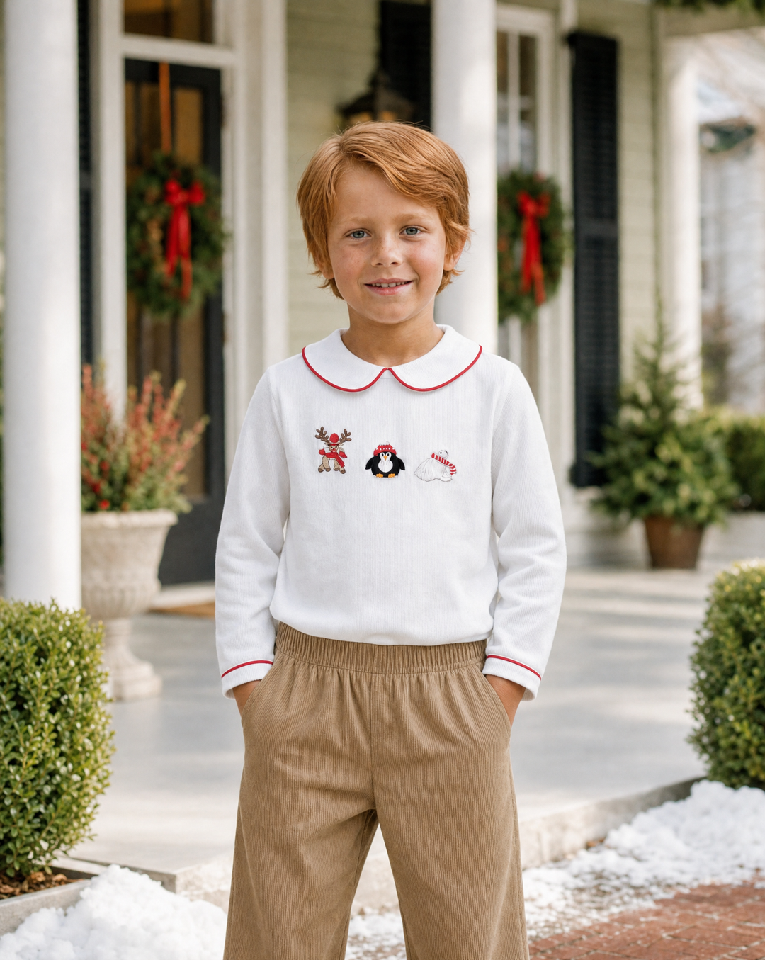 North Pole Pant Set — model photo