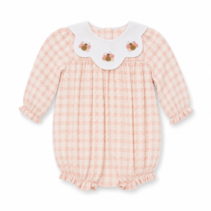 Peach Smocked Turkey Bubble