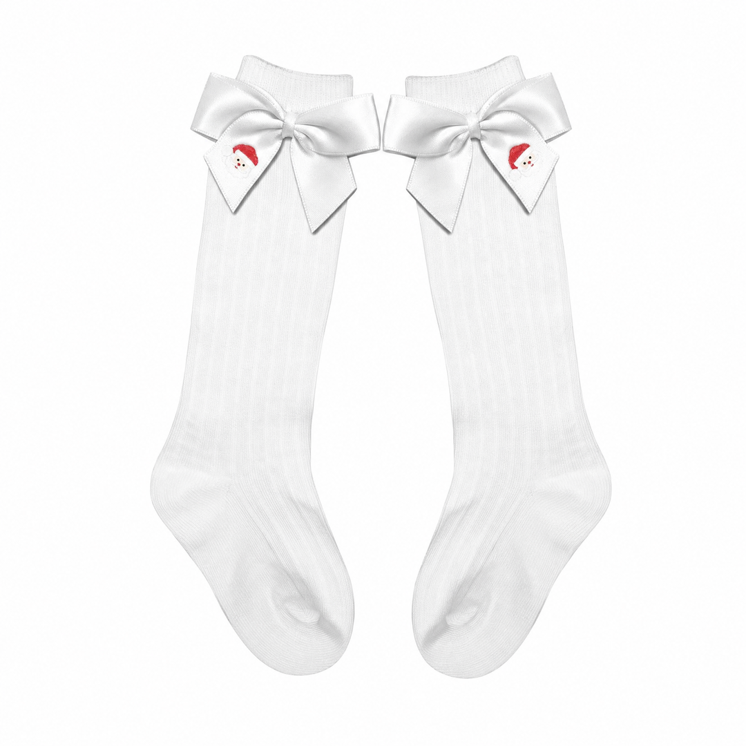 Santa Bow Socks