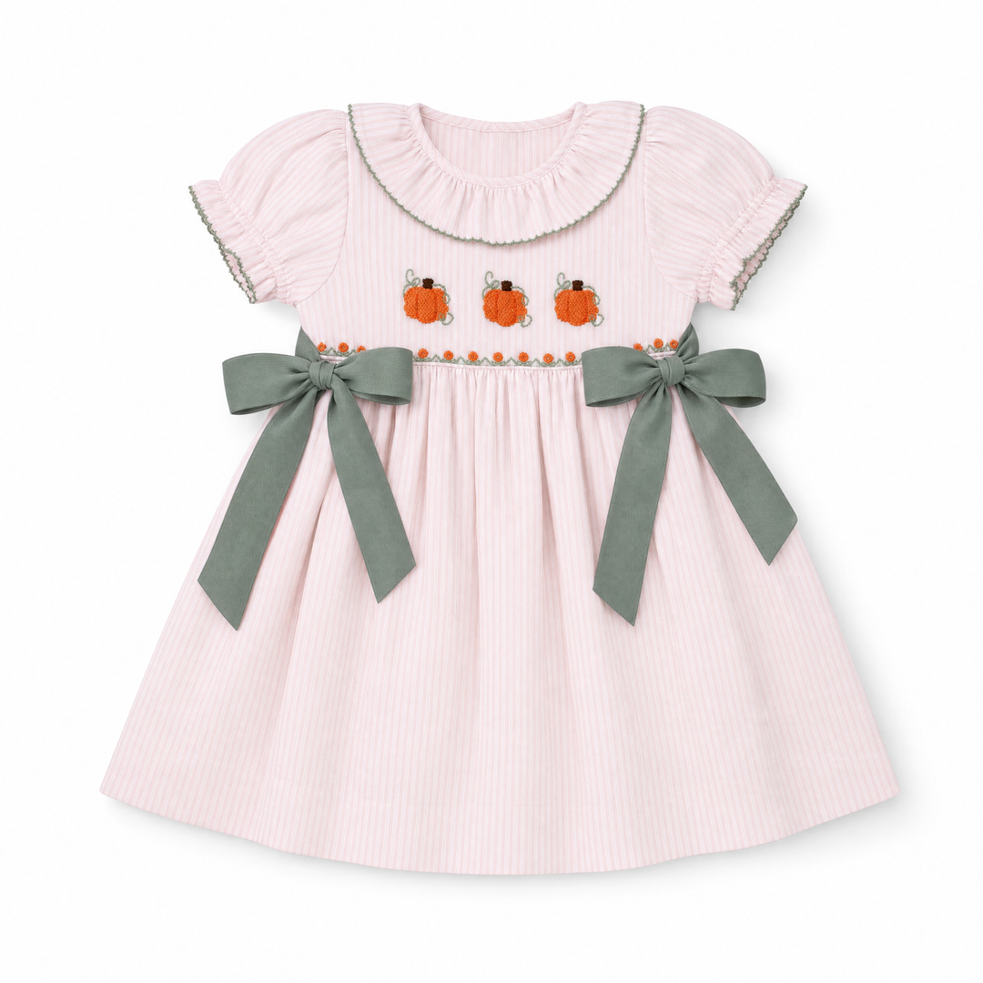 Pumpkin Vine Dress in Pink