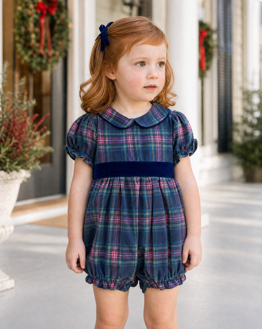 Fiona Bubble with Velvet Bow — model photo