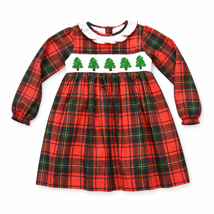 Holiday Pines Smocked Dress