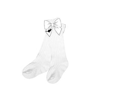 Black Cat Bow Socks