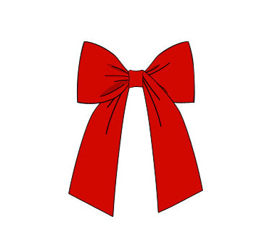 Red girls dress with oversized bow detail