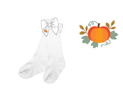 Autumn Pumpkin Knee Socks