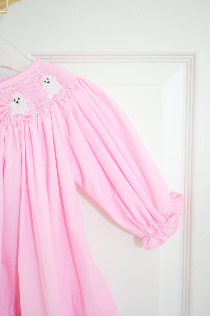 Pink Smocked Ghost Dress