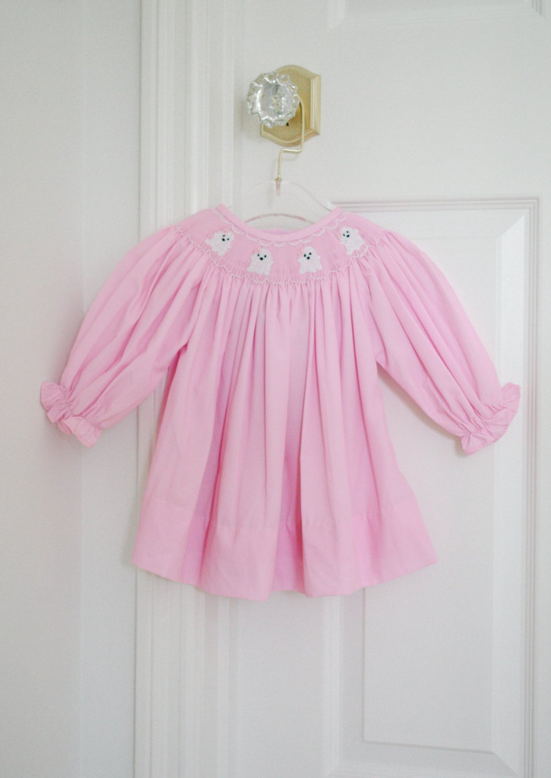 pink ghost dress Pink Smocked Ghost Dress Lillie & Lilah