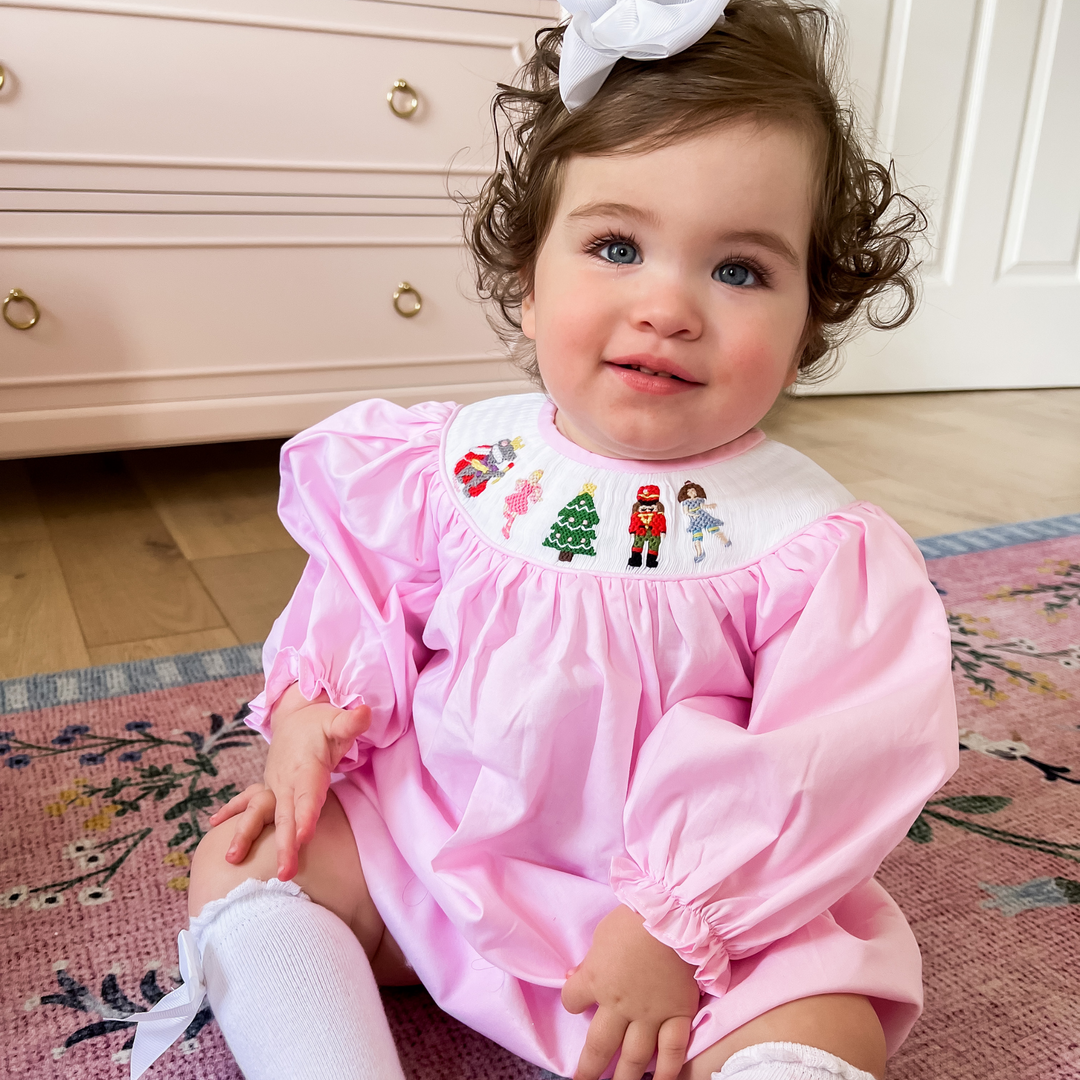 Nutcracker smocked dress discount