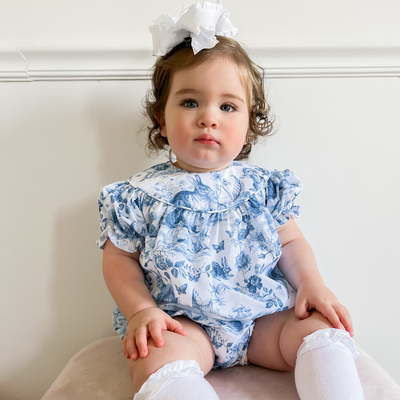 Easter Bunny Toile Bubble - March