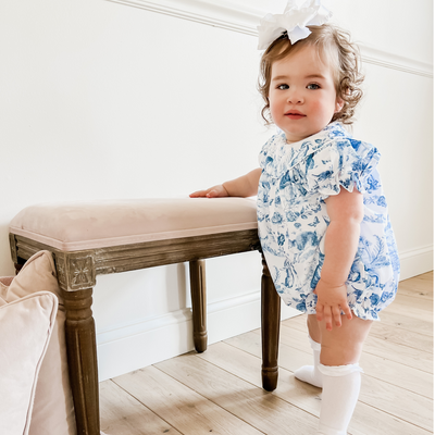 Easter Bunny Toile Bubble - March