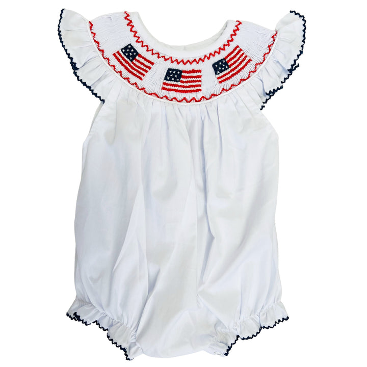 PRE-ORDER Ellie Fourth of July Smocked Bubble